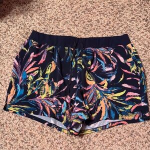 Live Active Navy and Multicolor Athletic Shorts